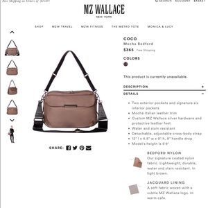 MZ Wallace Handbag